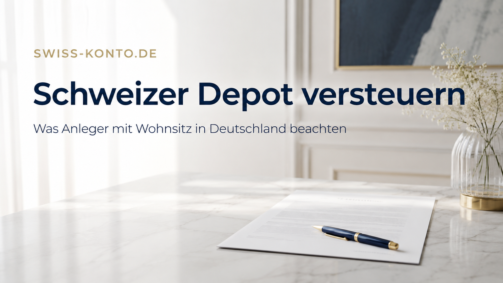 Schweizer Depot und die deutsche Steuererklärung — Überblick