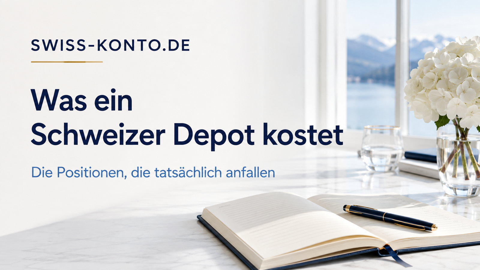 Was kostet ein Schweizer Depot — Kostenüberblick