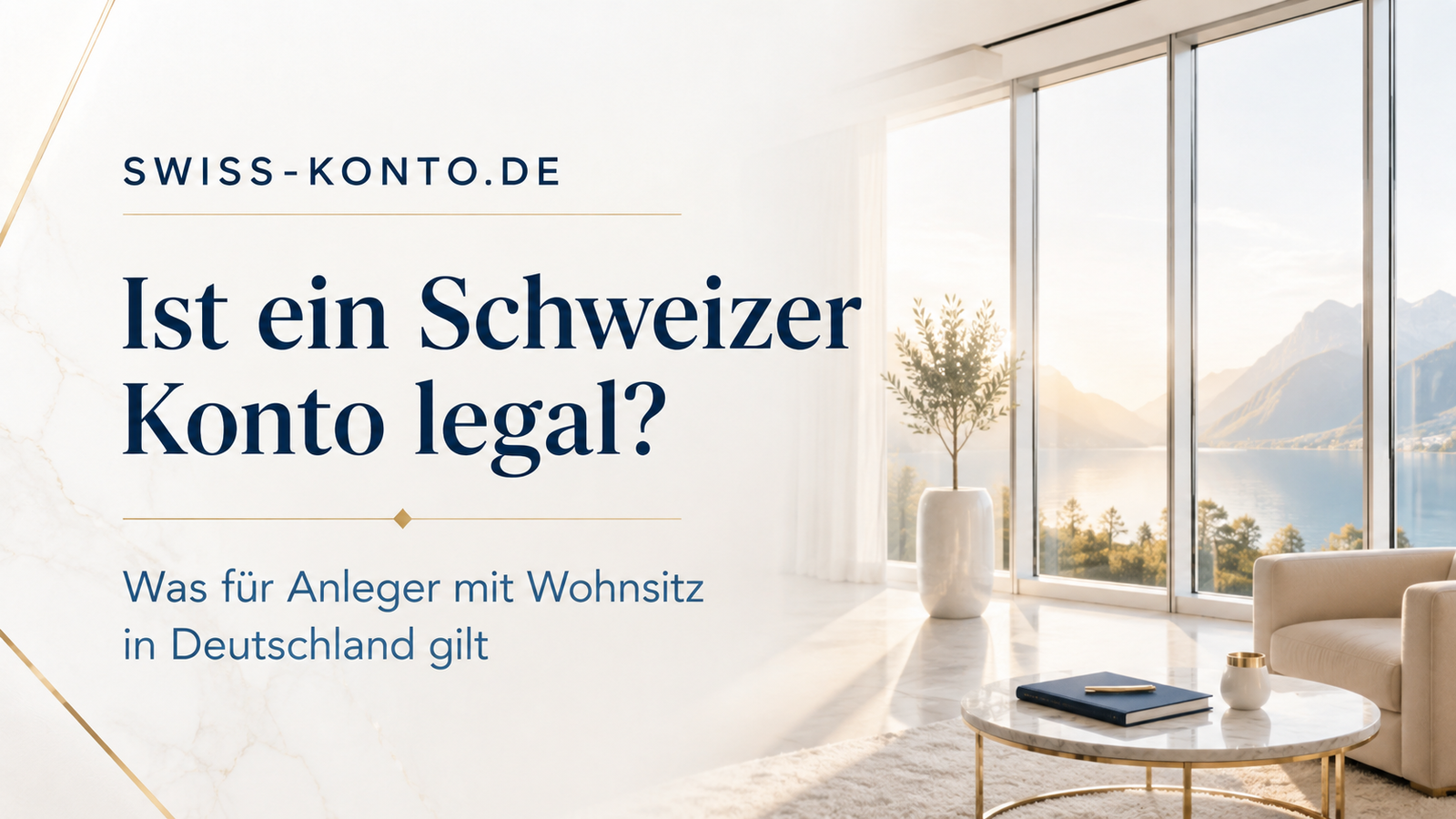 Ist ein Schweizer Konto legal — Voraussetzungen und Pflichten